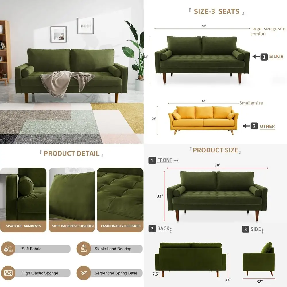 Современный бархатный двухместный диван середины века для небольших помещений, мебель для гостиной, вариант удобного сидения
Современный бархатный двухместный диван середины века для небольших помещений, мебель для гостиной, вариант удобного сидения