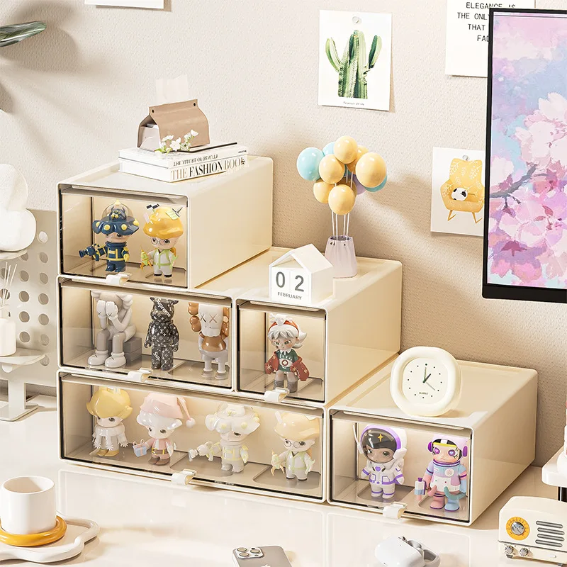 Desktop blind box display stand Figure storage box Transparent dustproof finishing storage box Multifunctional doll storage box
Desktop blind box display stand Figure storage box Transparent dustproof finishing storage box Multifunctional doll storage box
