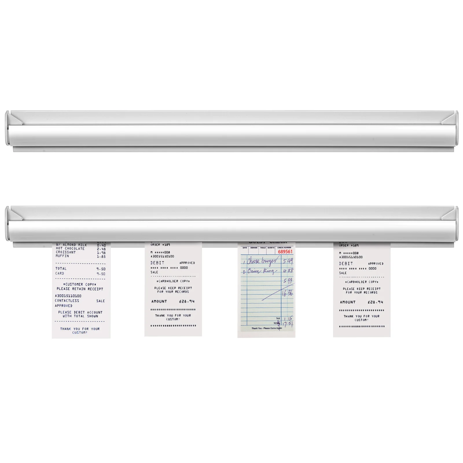 2 Restaurant Takeaway Order Holders Aluminum Alloy Wall Mounted Ticket Rack Kitchen Display Work Receipt Paper Menu Holder
2 Restaurant Takeaway Order Holders Aluminum Alloy Wall Mounted Ticket Rack Kitchen Display Work Receipt Paper Menu Holder