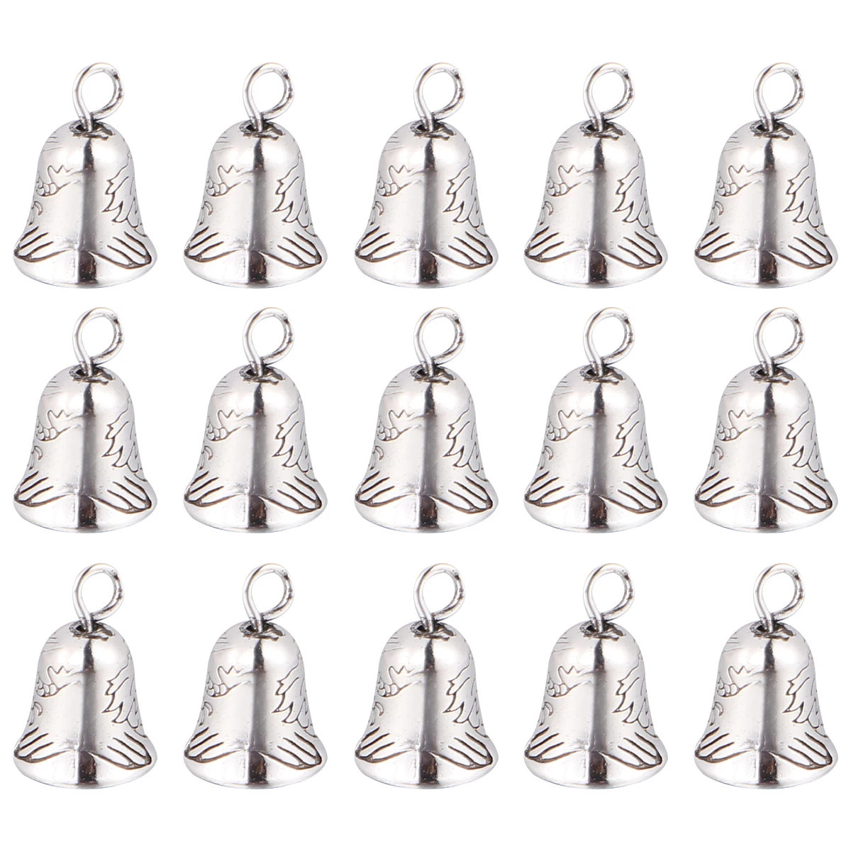 20 Pcs Mini Bells Rattle Alloy Vintage Silver Plated Durable Christmas Decorative Pendant DIY Crafts Wind Chimes Jewelry
20 Pcs Mini Bells Rattle Alloy Vintage Silver Plated Durable Christmas Decorative Pendant DIY Crafts Wind Chimes Jewelry