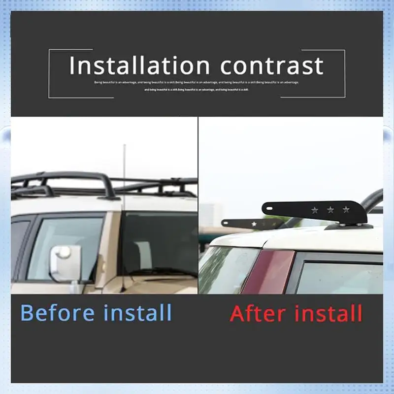 AM-1 Pair Car Upper Roof Windshield LED Light Bar Searchlight Mounts Bracket Car Accessories Black For Toyota FJ Cruiser 2007-20
AM-1 Pair Car Upper Roof Windshield LED Light Bar Searchlight Mounts Bracket Car Accessories Black For Toyota FJ Cruiser 2007-20