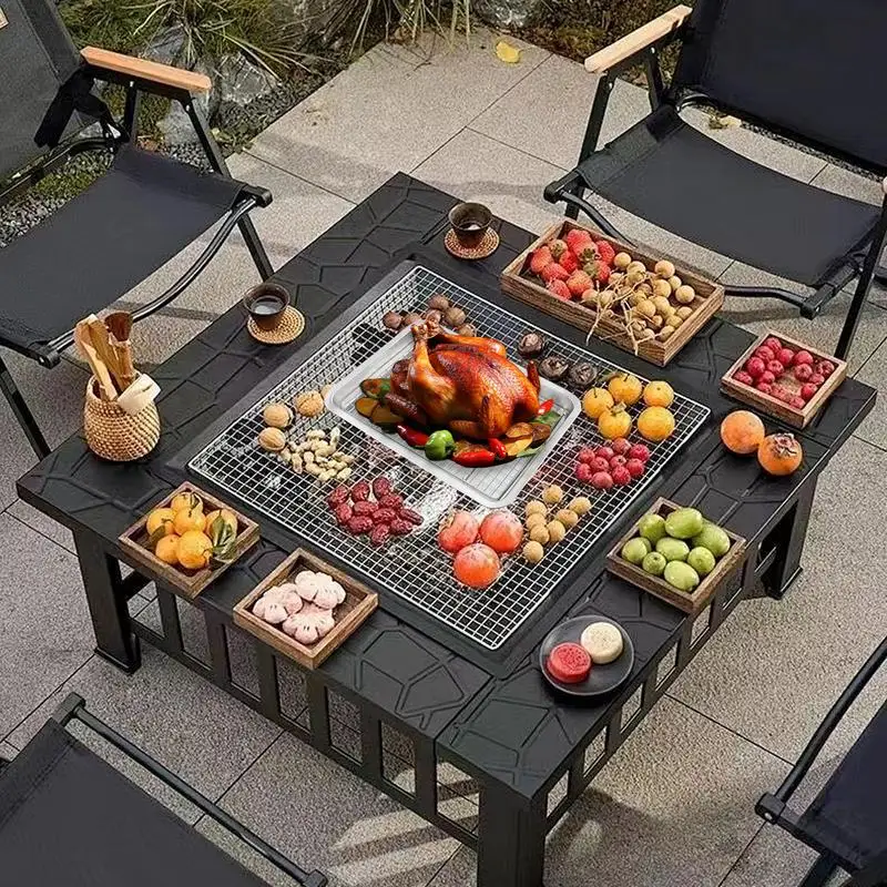 Stainless Steel Grill Basket Grilling Tray Secure Grip Shallow Mouth Flat Bottom Rectangular Stainless Plate For Fish Meat
Stainless Steel Grill Basket Grilling Tray Secure Grip Shallow Mouth Flat Bottom Rectangular Stainless Plate For Fish Meat