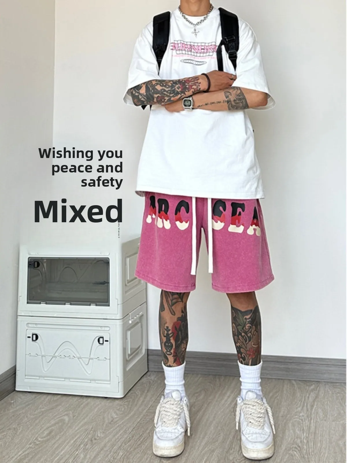 American Sle Baskeall orts Men's Summer Trendy Loose Heavyweight Pure Cotton Five-Quarter Casual Spor Pants
American Sle Baskeall orts Men's Summer Trendy Loose Heavyweight Pure Cotton Five-Quarter Casual Spor Pants