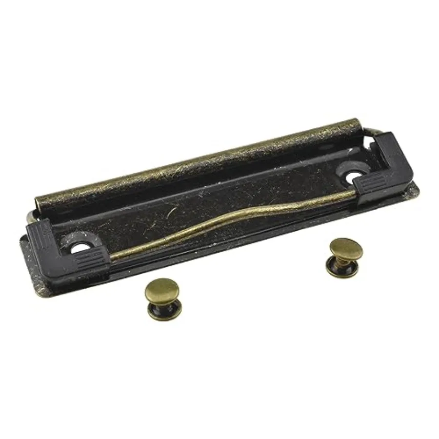 3.94 Inch Vintage Bronze Metal Mountable Clipboard Clips - 6 Pack, Durable Spring Loaded Clip with Rubber Grips and Rivets Docu
3.94 Inch Vintage Bronze Metal Mountable Clipboard Clips - 6 Pack, Durable Spring Loaded Clip with Rubber Grips and Rivets Docu