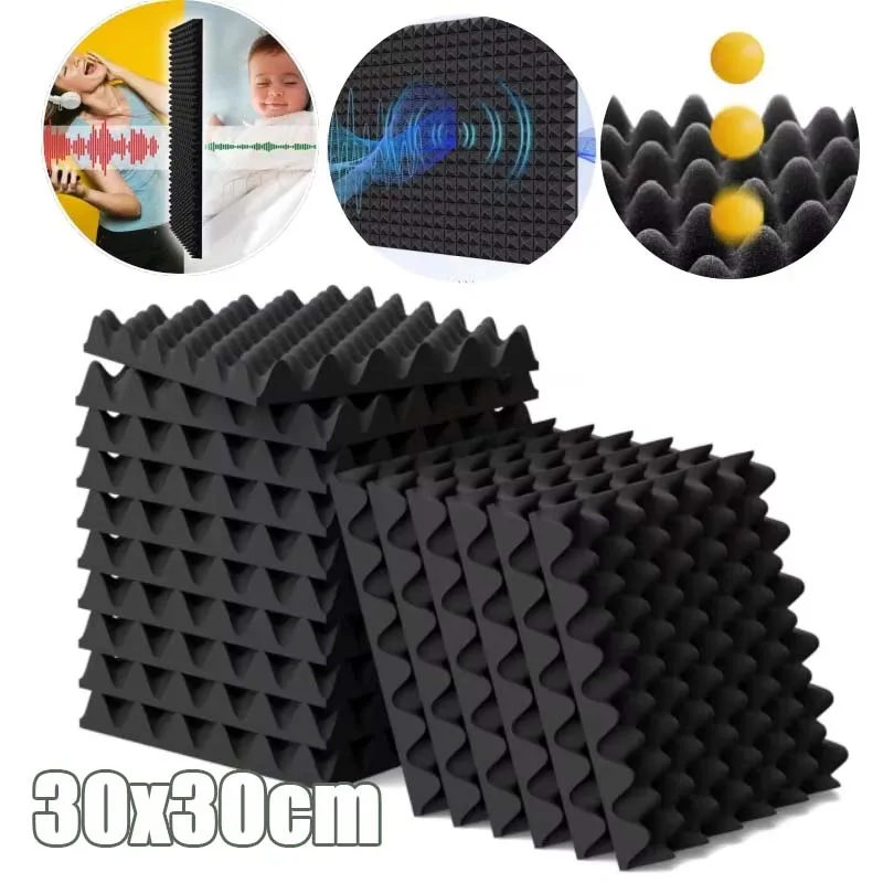 12PCS High Density Acoustic Egg Crate Foam Fireproof Soundproof Panel for Wall Door Studio Home Recording Room Noise Reduction
12PCS High Density Acoustic Egg Crate Foam Fireproof Soundproof Panel for Wall Door Studio Home Recording Room Noise Reduction