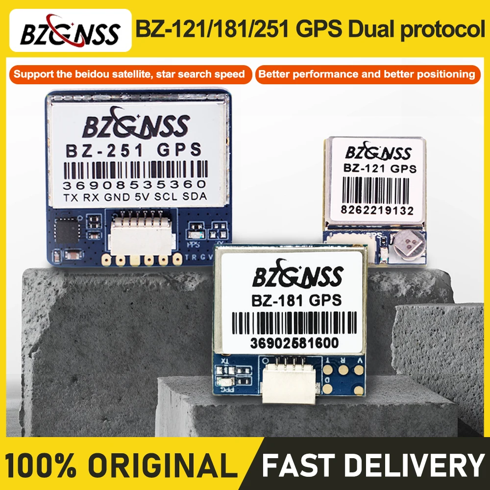 BZGNSS BZ-251 BZ-181 BZ-121 GPS Черный ящик с защитой от потерь, модель дрона FPV Удосконает платформу поколения U-Blox M10 UBX-M100
BZGNSS BZ-251 BZ-181 BZ-121 GPS Черный ящик с защитой от потерь, модель дрона FPV Удосконает платформу поколения U-Blox M10 UBX-M100