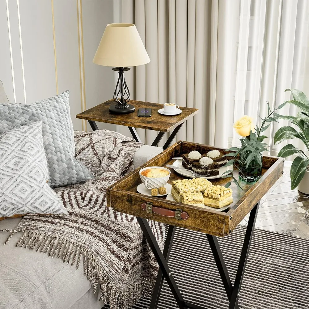 TV Tray Tables Set of 2 TV Trays with Removable Tray Top 2 Pcs Folding Side Table for Bedroom Living Room Snack Tables
TV Tray Tables Set of 2 TV Trays with Removable Tray Top 2 Pcs Folding Side Table for Bedroom Living Room Snack Tables