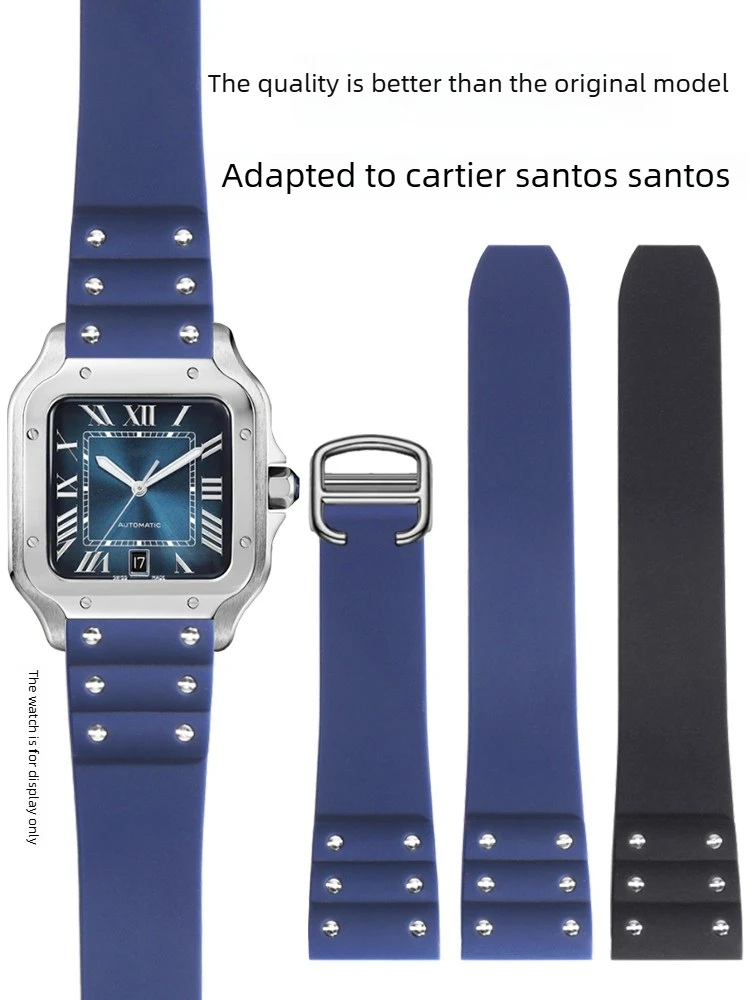 Suitable for Cartier Santos Silicone Strap Santos 100 Series Blue Rubber Bracelet 21mm
Suitable for Cartier Santos Silicone Strap Santos 100 Series Blue Rubber Bracelet 21mm