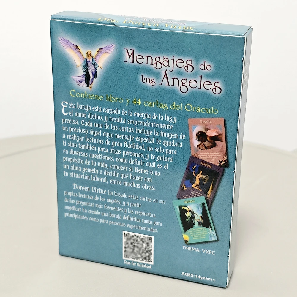 10.4*7.3cm 44 Pcs Oracle Cards In Spanish Language Messages From Your Angels - What Your Angels Want You To Know Cards
10.4*7.3cm 44 Pcs Oracle Cards In Spanish Language Messages From Your Angels - What Your Angels Want You To Know Cards