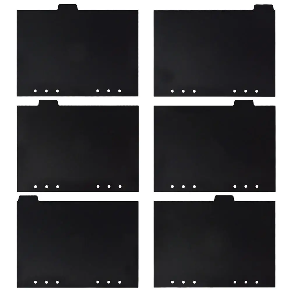 A5 Loose Dividers Black PP 6 Hole Notebook Separators Tabs Dividers Index Pages for Journal Manual Presentation
A5 Loose Dividers Black PP 6 Hole Notebook Separators Tabs Dividers Index Pages for Journal Manual Presentation