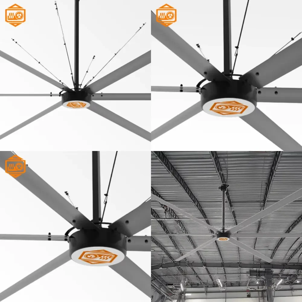 High Efficiency Electric Industrial HVLS Ceiling Fan Aluminum Permanent Magnet Synchronous Motor Low Noise 8-24 Ft for
High Efficiency Electric Industrial HVLS Ceiling Fan Aluminum Permanent Magnet Synchronous Motor Low Noise 8-24 Ft for