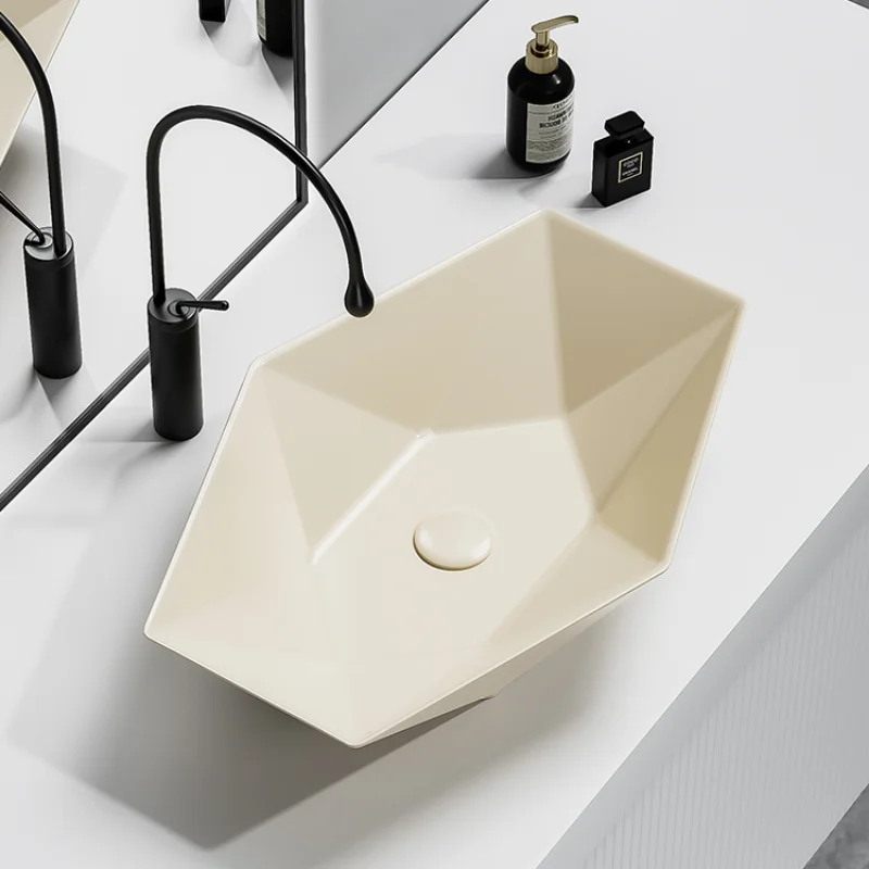 *Square washbasin on the stage Cream wind wash basin Household bathroom Ceramic basin
*Square washbasin on the stage Cream wind wash basin Household bathroom Ceramic basin