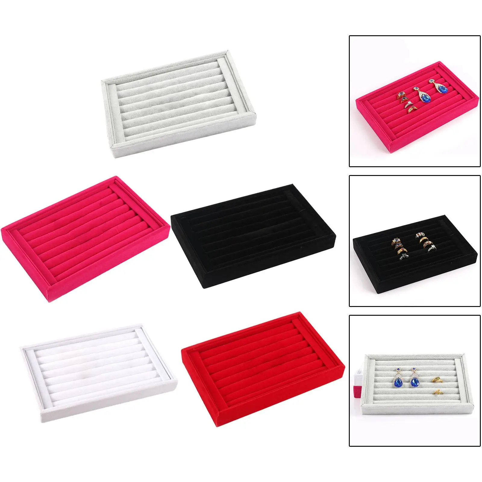 Jewelry Tray Organizer Holder Divider Showcase for Necklace Brooch
Jewelry Tray Organizer Holder Divider Showcase for Necklace Brooch