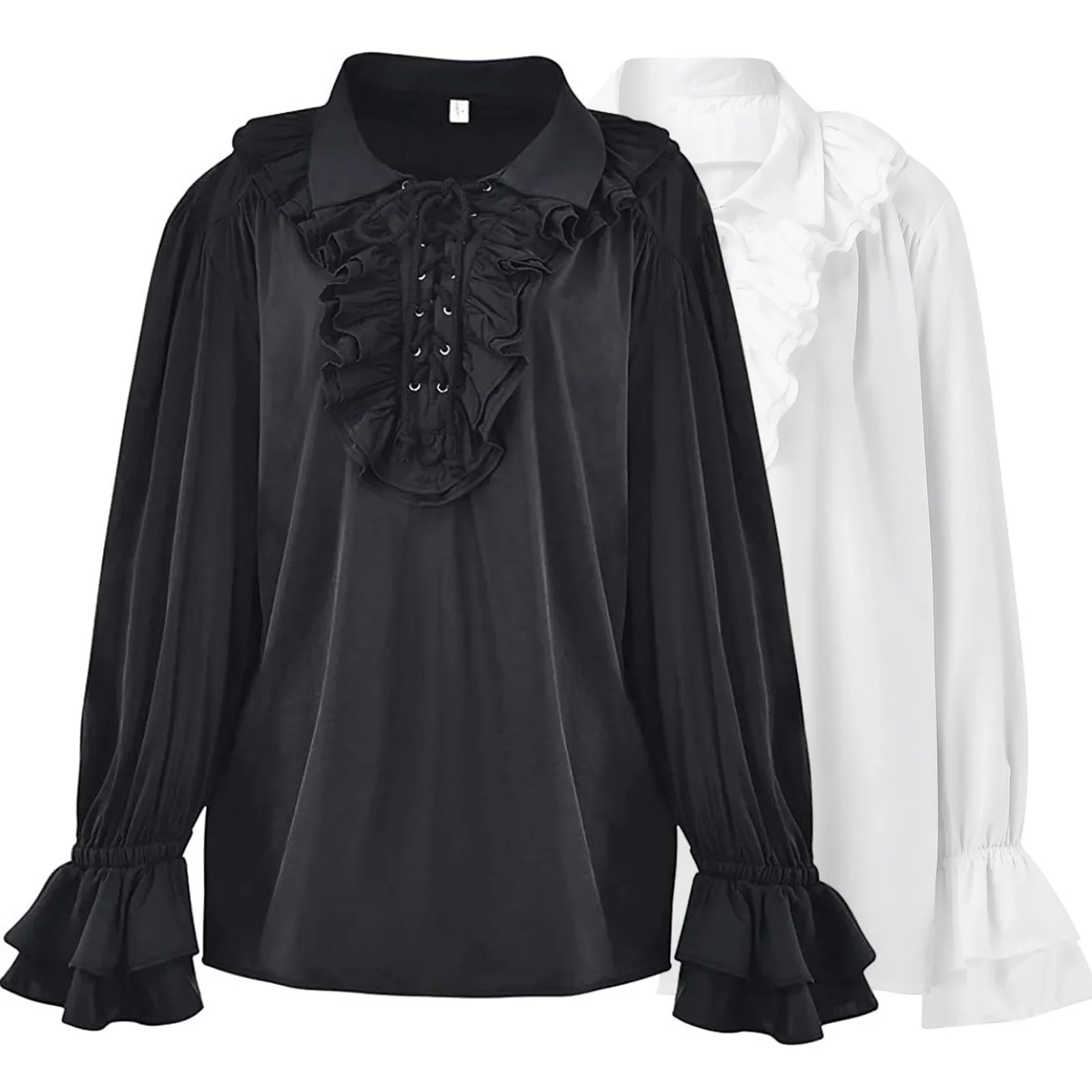 Medieval Viking Halloween Costumes Autumn Casual Shirts Steampunk Cosplay Bandage Long Sleeve Ruffled Shirt Gothic Blouse Tops
Medieval Viking Halloween Costumes Autumn Casual Shirts Steampunk Cosplay Bandage Long Sleeve Ruffled Shirt Gothic Blouse Tops