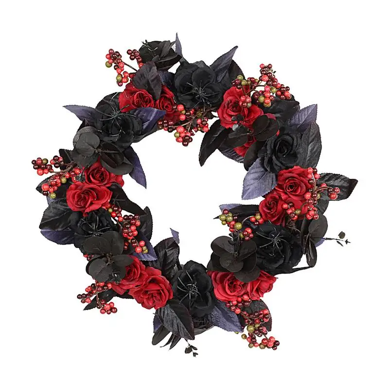 Halloween Door Wreath Black Red Rose Spooky Artificial Halloween Garland With Branch Creepy Wall Decor Halloween Door Sign
Halloween Door Wreath Black Red Rose Spooky Artificial Halloween Garland With Branch Creepy Wall Decor Halloween Door Sign