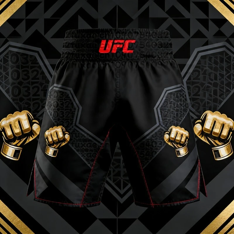 UFC New MMA Fighting Competition Sports Men's and Women's Breathable Quick Drying Sweat Absorbing Boxing Training Shorts
UFC New MMA Fighting Competition Sports Men's and Women's Breathable Quick Drying Sweat Absorbing Boxing Training Shorts