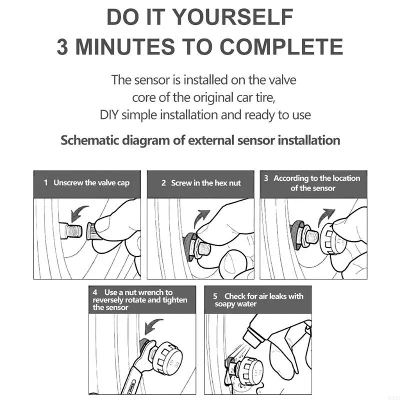 R53D Universal Auto Vehicle Tire Tyre Pressure Gauge Monitoring Alarm System Real-Time Pressure Monitor Alarm
R53D Universal Auto Vehicle Tire Tyre Pressure Gauge Monitoring Alarm System Real-Time Pressure Monitor Alarm