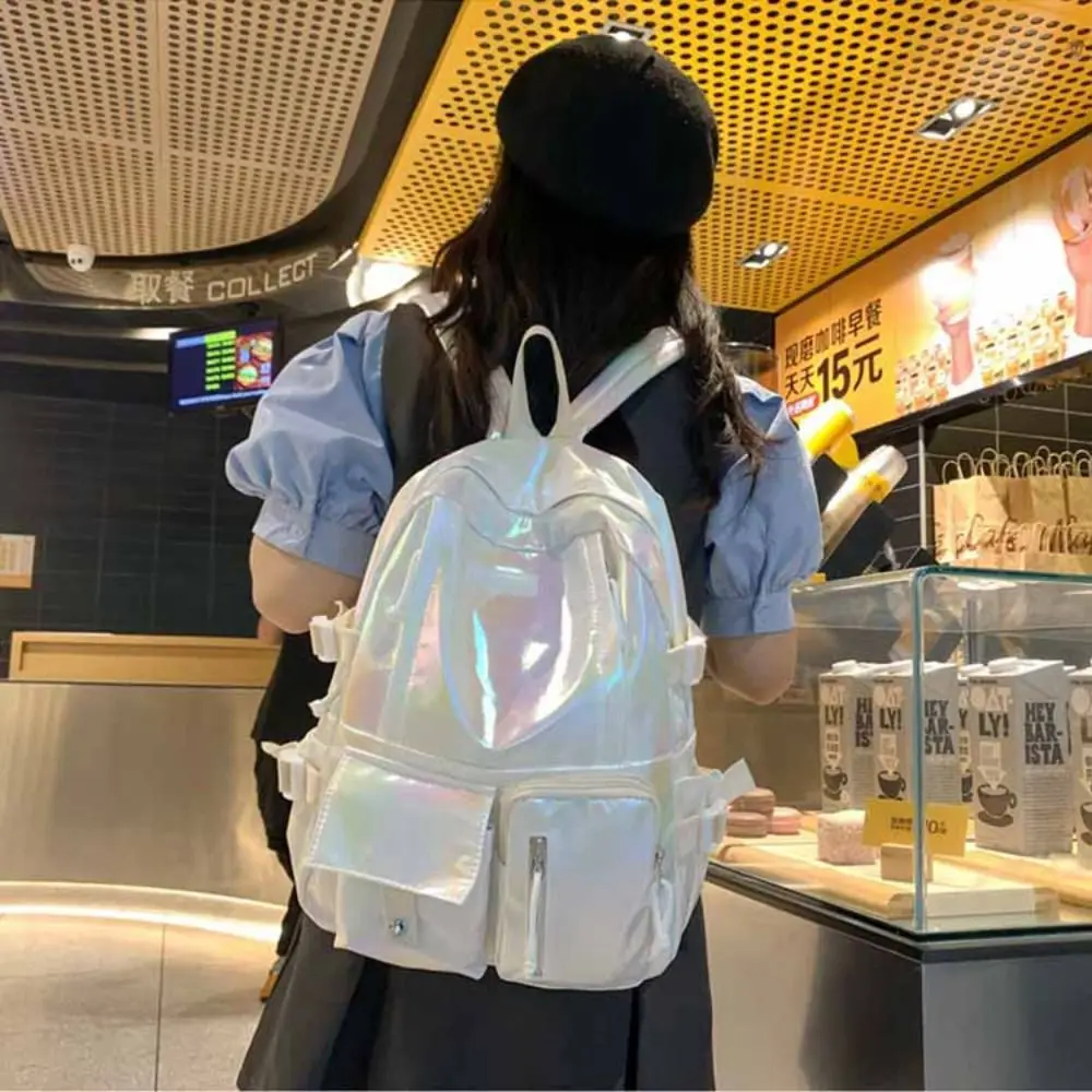 Gift Multi-Pocket Laser Backpack Large Capacity Korean Style Students School Bag Travel Bag Storage Bag Shoulder Bag Teenager
Gift Multi-Pocket Laser Backpack Large Capacity Korean Style Students School Bag Travel Bag Storage Bag Shoulder Bag Teenager