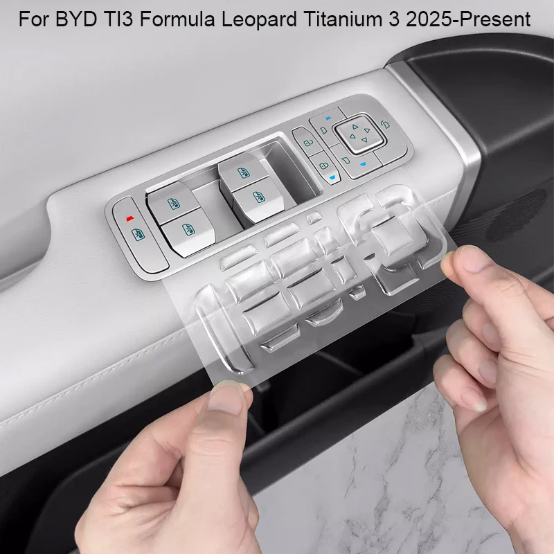 Car Drip Glue Door Handle Cover Anti Scratch For BYD TI3 Formula Leopard Titanium 3 2025-2027 Inner Door Window Lift Panel Cover
Car Drip Glue Door Handle Cover Anti Scratch For BYD TI3 Formula Leopard Titanium 3 2025-2027 Inner Door Window Lift Panel Cover