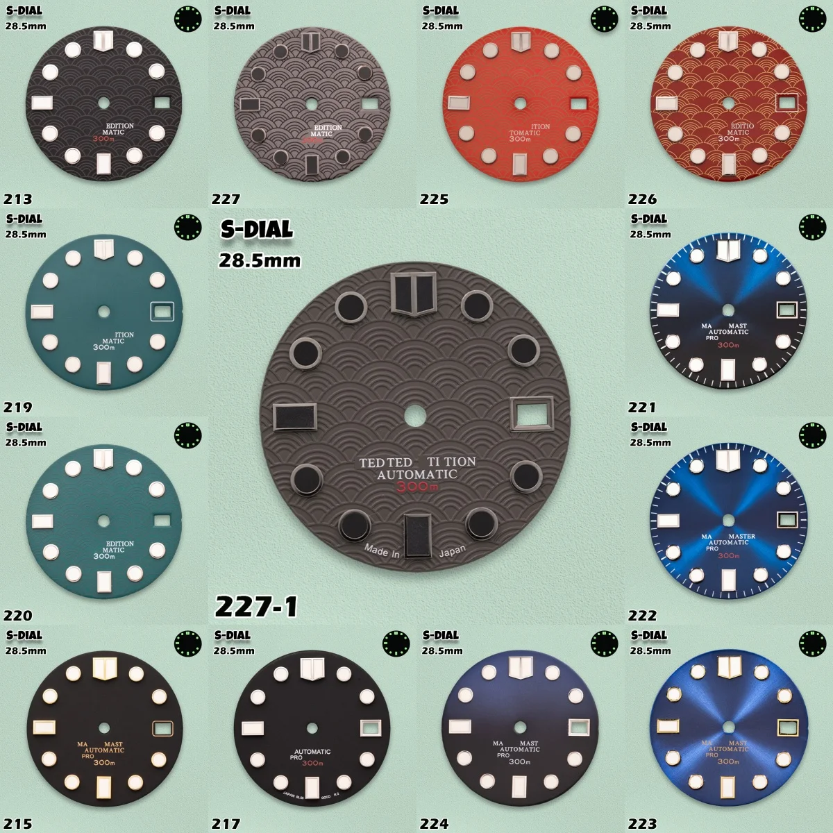 SKO S Logo 28.5mm Diving Scale Dial NH35/NH36/4R/7S Movement Green Luminous Watches for men Watch Modification Accessories
SKO S Logo 28.5mm Diving Scale Dial NH35/NH36/4R/7S Movement Green Luminous Watches for men Watch Modification Accessories