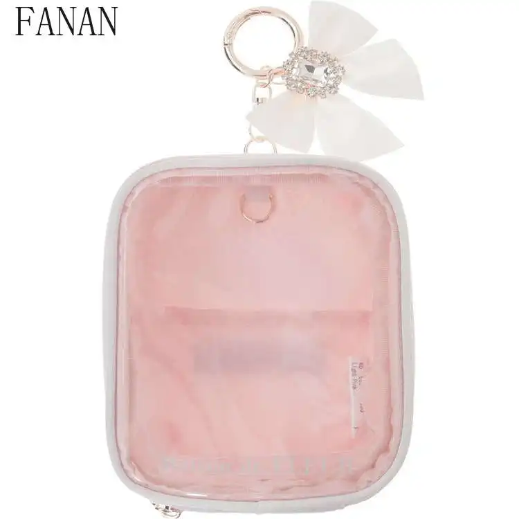 Kawaii Cosmetic Bag Japanese Style New Cute Clutches Bow Multi-Functional Transparent Small Women's Bags Cute Fashion
Kawaii Cosmetic Bag Japanese Style New Cute Clutches Bow Multi-Functional Transparent Small Women's Bags Cute Fashion