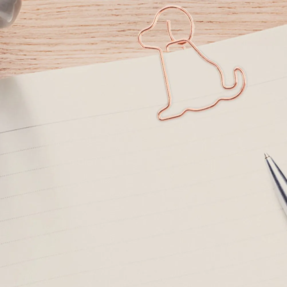 50Pcs Cartoon Dog Paper Clips Rose Gold Metal Puppy Paperclip for Binding Papers Files Reports School Office Organization Use
50Pcs Cartoon Dog Paper Clips Rose Gold Metal Puppy Paperclip for Binding Papers Files Reports School Office Organization Use