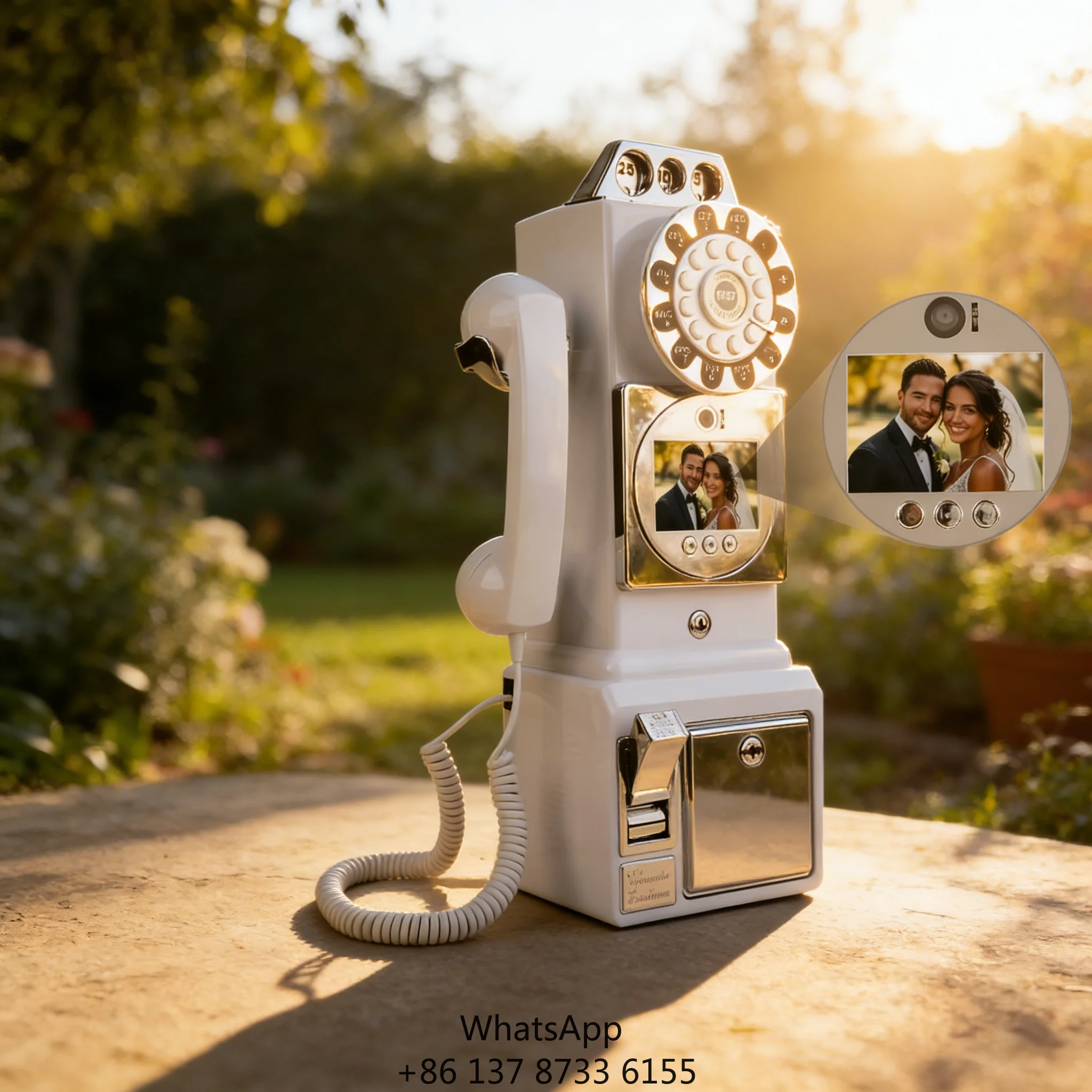 Wedding Creative Video Blessing Guestbook, Vintage Recording Message Telephone, Guest Photo Interactive Corded Phone
Wedding Creative Video Blessing Guestbook, Vintage Recording Message Telephone, Guest Photo Interactive Corded Phone