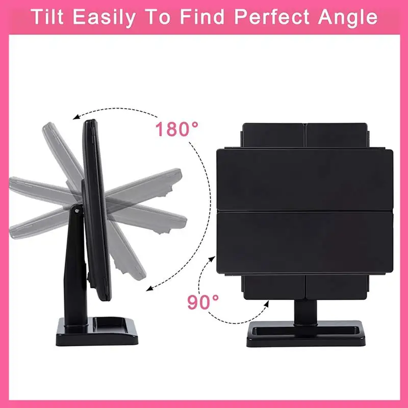 ABNM Trifold Makeup Mirror With 22 LED Lights,10X/3X/2X Magnification Portable Fold Lighted Table Desk Cosmetic Mirror
ABNM Trifold Makeup Mirror With 22 LED Lights,10X/3X/2X Magnification Portable Fold Lighted Table Desk Cosmetic Mirror