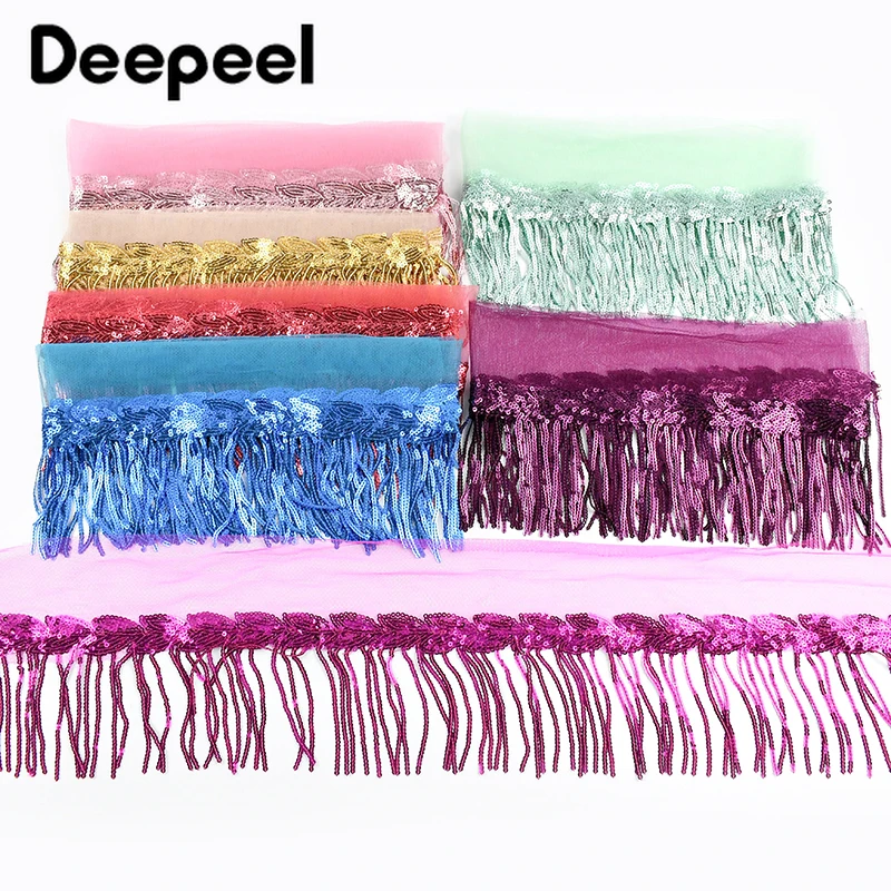 1-5Yards 10cm Sequins Fringe Tassels Glitter Fringes Sewing Wedding Dress Trim Tassel Decorative Trimmings Stitching Accessories
1-5Yards 10cm Sequins Fringe Tassels Glitter Fringes Sewing Wedding Dress Trim Tassel Decorative Trimmings Stitching Accessories