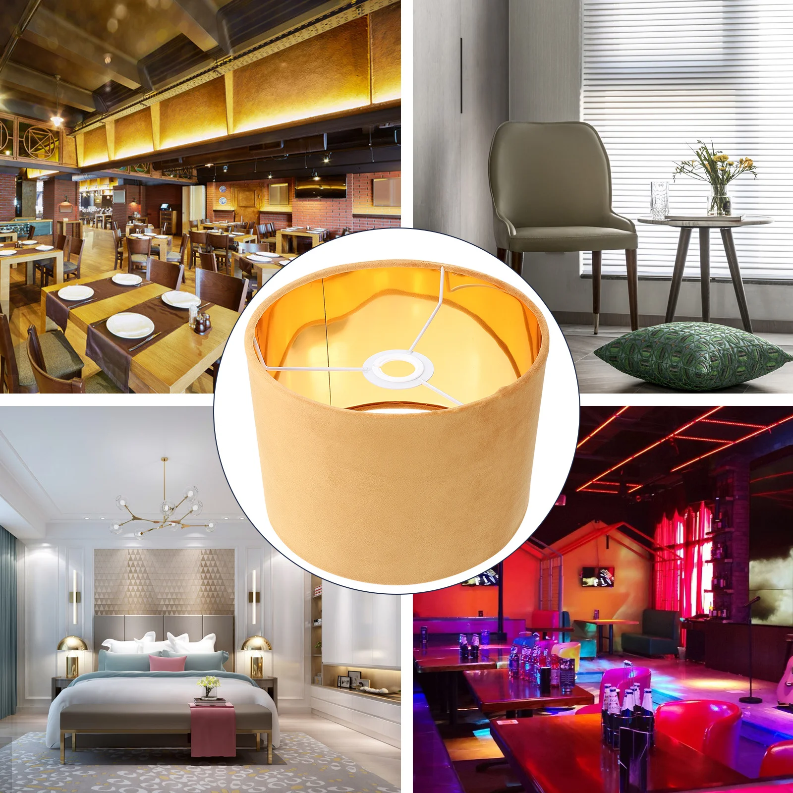 1pc Golden Cloth Lampshade Thickened Durable Table Light Cover For Bedroom Living Room Decorative Lamp Shade Home Lighting
1pc Golden Cloth Lampshade Thickened Durable Table Light Cover For Bedroom Living Room Decorative Lamp Shade Home Lighting