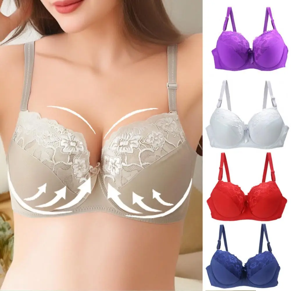 Soft Bra Floral Lace Plus Size Push Up Bras Supportive Underwired Wire Free Options for Women with Large Busts Nylon Spandex Bra
Soft Bra Floral Lace Plus Size Push Up Bras Supportive Underwired Wire Free Options for Women with Large Busts Nylon Spandex Bra