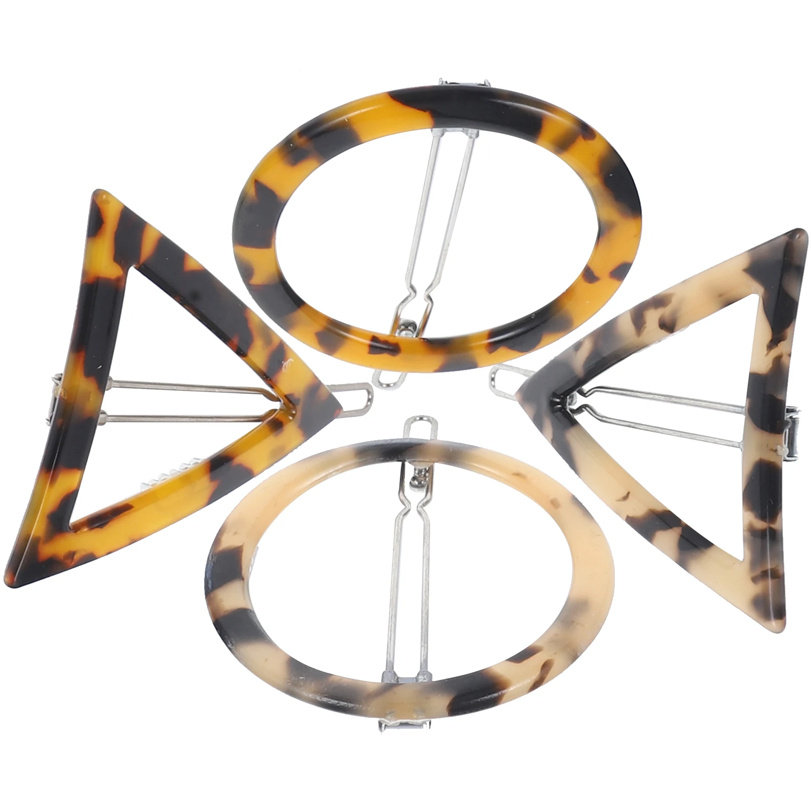 4 Pcs Leopard Print Hairpin Dark Clip Acrylic Geometric Daily Life Triangular Bang Light
4 Pcs Leopard Print Hairpin Dark Clip Acrylic Geometric Daily Life Triangular Bang Light