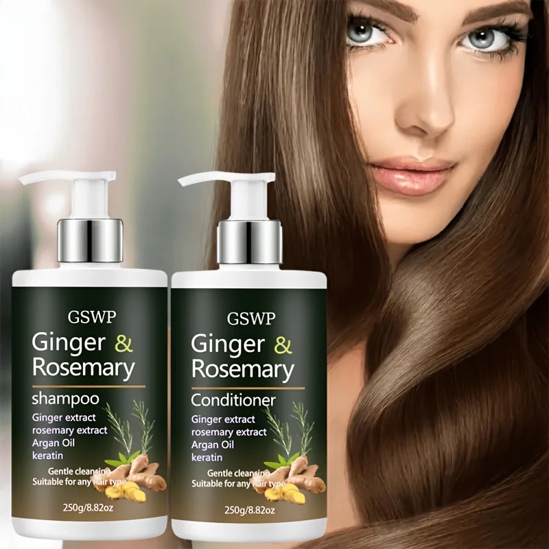 GSWP Ginger & Rosemary Shampoo and Conditioner Set: Deeply cleanses and strengthens hair, repairs dry and damaged strands.500g
GSWP Ginger & Rosemary Shampoo and Conditioner Set: Deeply cleanses and strengthens hair, repairs dry and damaged strands.500g