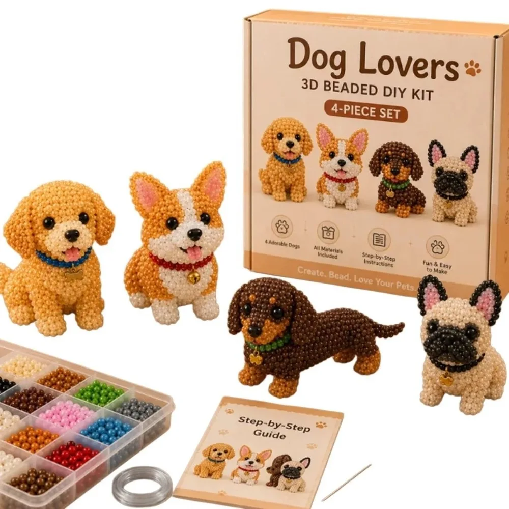4pcs New Creative 3D Animal Bead Kit Bead Craft Mini Size Pets Beading Set Farm & Sea Animals Animal Crafting Set DIY Activity
4pcs New Creative 3D Animal Bead Kit Bead Craft Mini Size Pets Beading Set Farm & Sea Animals Animal Crafting Set DIY Activity