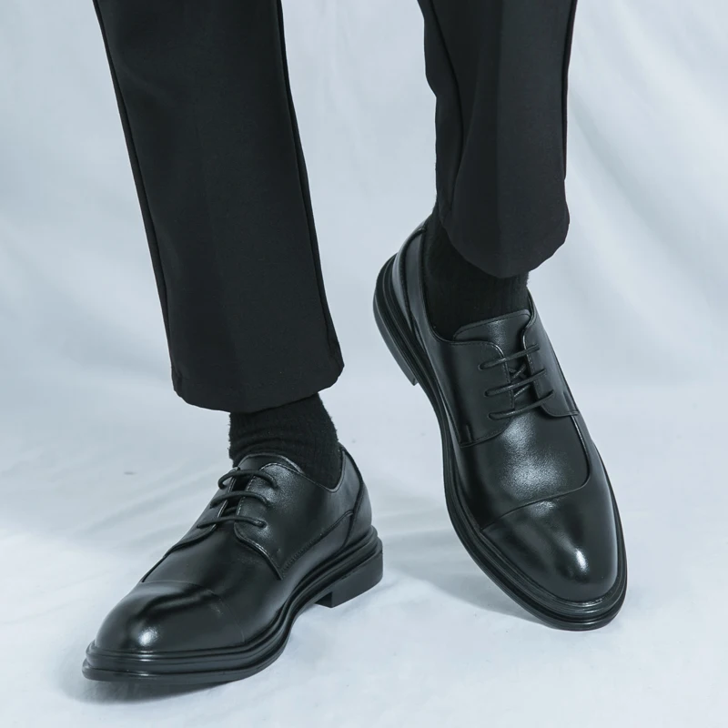 Spring Men Business Formal Wear Breathable Wipe Color Thick Sole Height Increasing Suit Wedding Groom Casual Shoes
Spring Men Business Formal Wear Breathable Wipe Color Thick Sole Height Increasing Suit Wedding Groom Casual Shoes