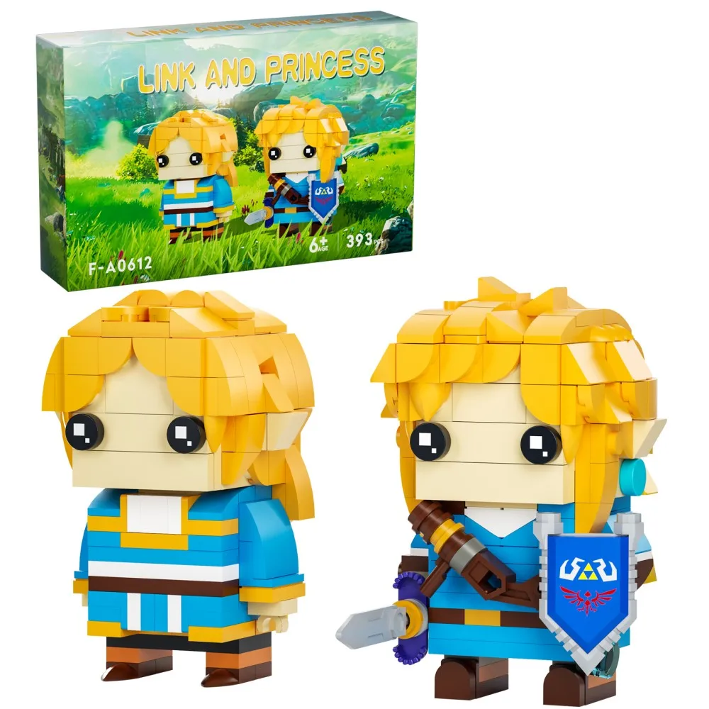 393 шт. MOC Zeldaed Link & Princess Brickheadzs строительные блоки креативная игра дышащая дикая фигурка модель игрушки подарки
393 шт. MOC Zeldaed Link & Princess Brickheadzs строительные блоки креативная игра дышащая дикая фигурка модель игрушки подарки