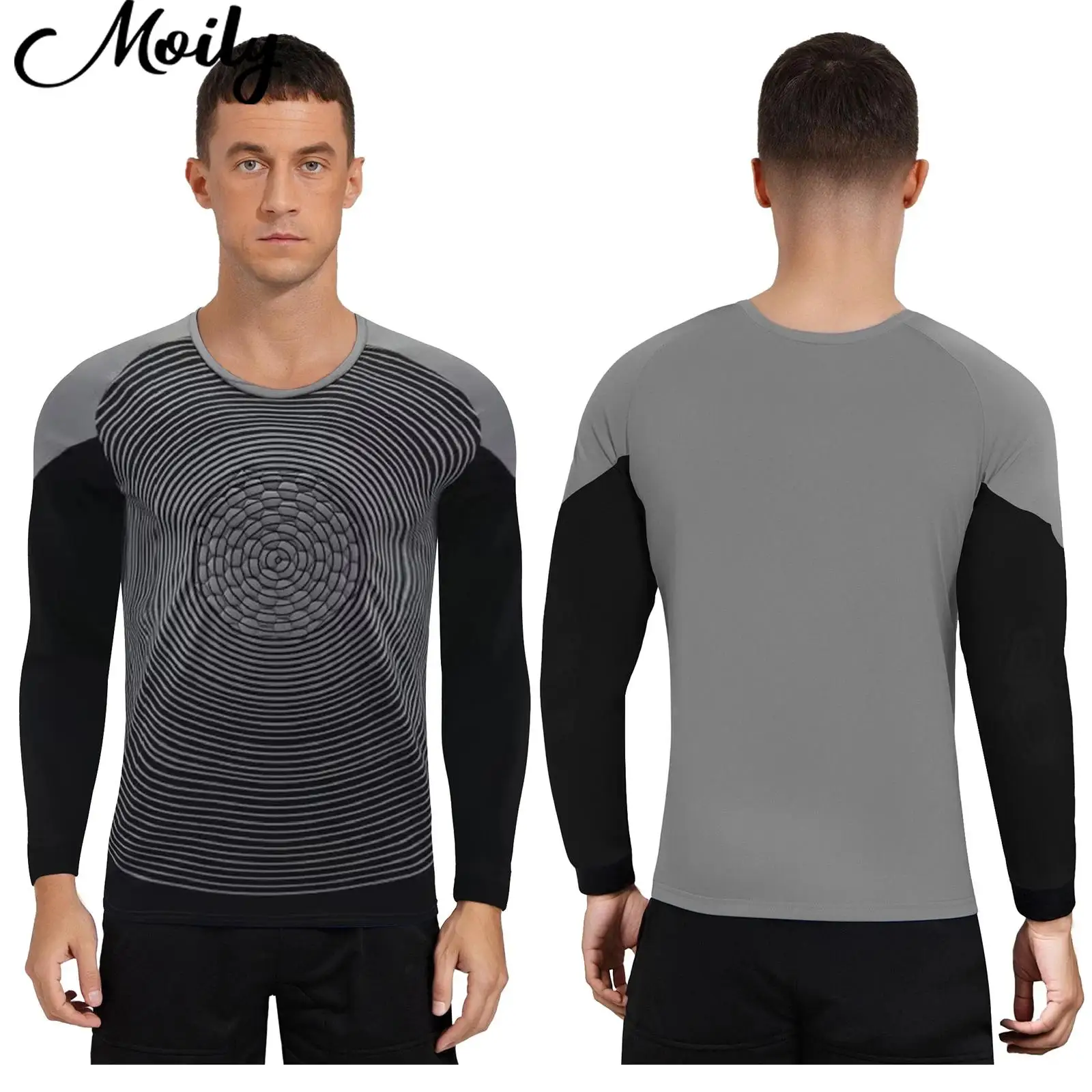 Mens Football Goalkeeper Jersey Fitness Training Clothes Chest Protective Pad Top Round Neck Long Sleeve Circle Printed T-shirt
Mens Football Goalkeeper Jersey Fitness Training Clothes Chest Protective Pad Top Round Neck Long Sleeve Circle Printed T-shirt