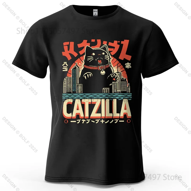 Catzilla Funny Printed Men's T-Shirt Fashion Oversized Trendy Graphic Tees for Women Tops Tees Streetwear
Catzilla Funny Printed Men's T-Shirt Fashion Oversized Trendy Graphic Tees for Women Tops Tees Streetwear