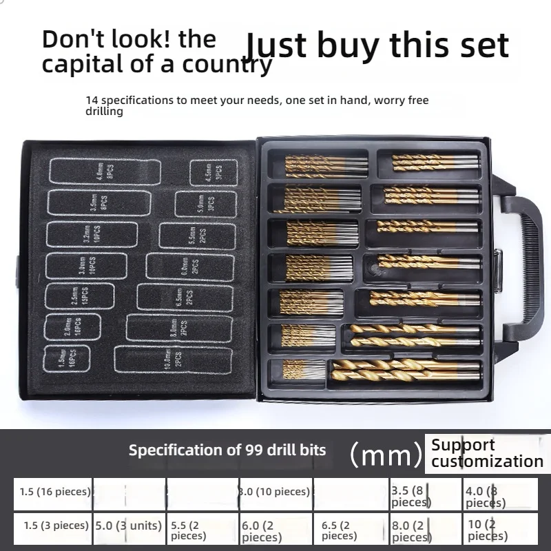 Набор спиральных сверл в кобальте | Сверла из нержавеющей стали высокой твердости 99 и 150 Па для металла | Электрические дрели wi
Набор спиральных сверл в кобальте | Сверла из нержавеющей стали высокой твердости 99 и 150 Па для металла | Электрические дрели wi