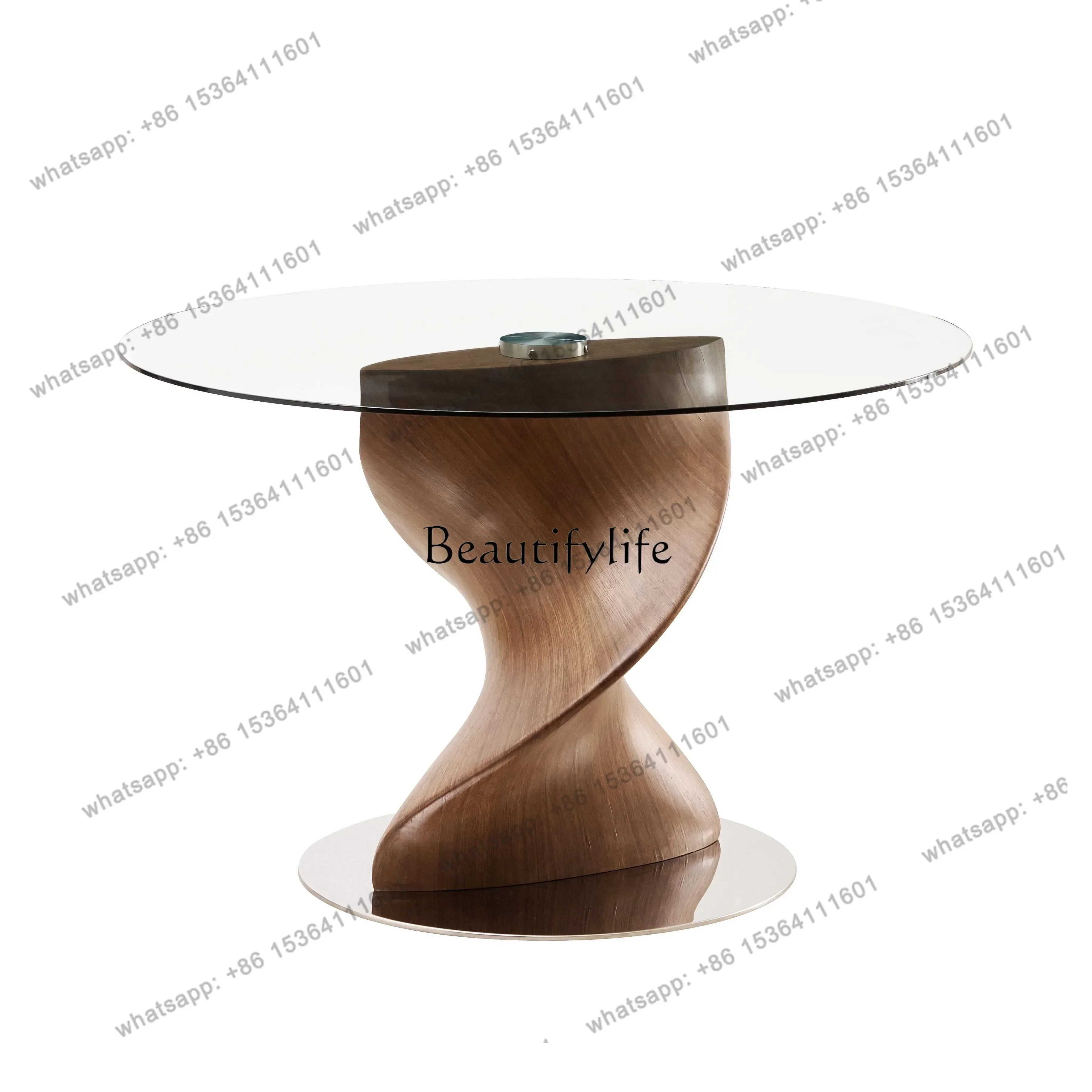 Обеденный стол с узором под орех, вращающийся, стеклянный, для небольшой квартиры, домашний, из сланца и мрамора, круглый.
Обеденный стол с узором под орех, вращающийся, стеклянный, для небольшой квартиры, домашний, из сланца и мрамора, круглый.