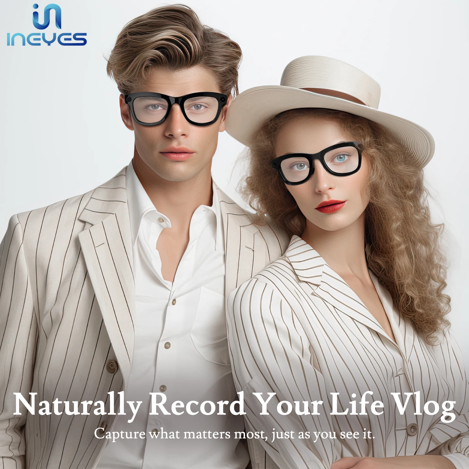 INEYES New AI Dialogue Smart Glasses with Camera Photography Bluetooth Call Real-time Translation Function ENC Noise Reduction
INEYES New AI Dialogue Smart Glasses with Camera Photography Bluetooth Call Real-time Translation Function ENC Noise Reduction