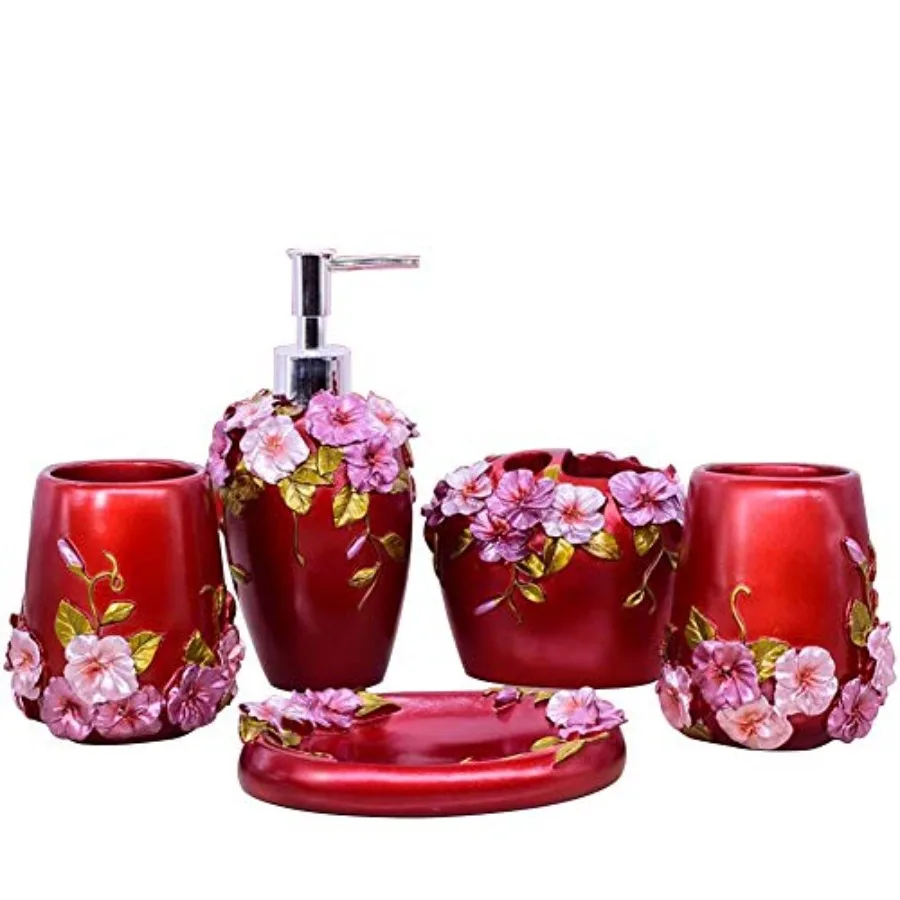 Vintage Bathroom Accessories, 5Pcs Bathroom Accessories Set, Bathroom Set Features, Soap Dispenser, Toothbrush Holder, Tumbler
Vintage Bathroom Accessories, 5Pcs Bathroom Accessories Set, Bathroom Set Features, Soap Dispenser, Toothbrush Holder, Tumbler