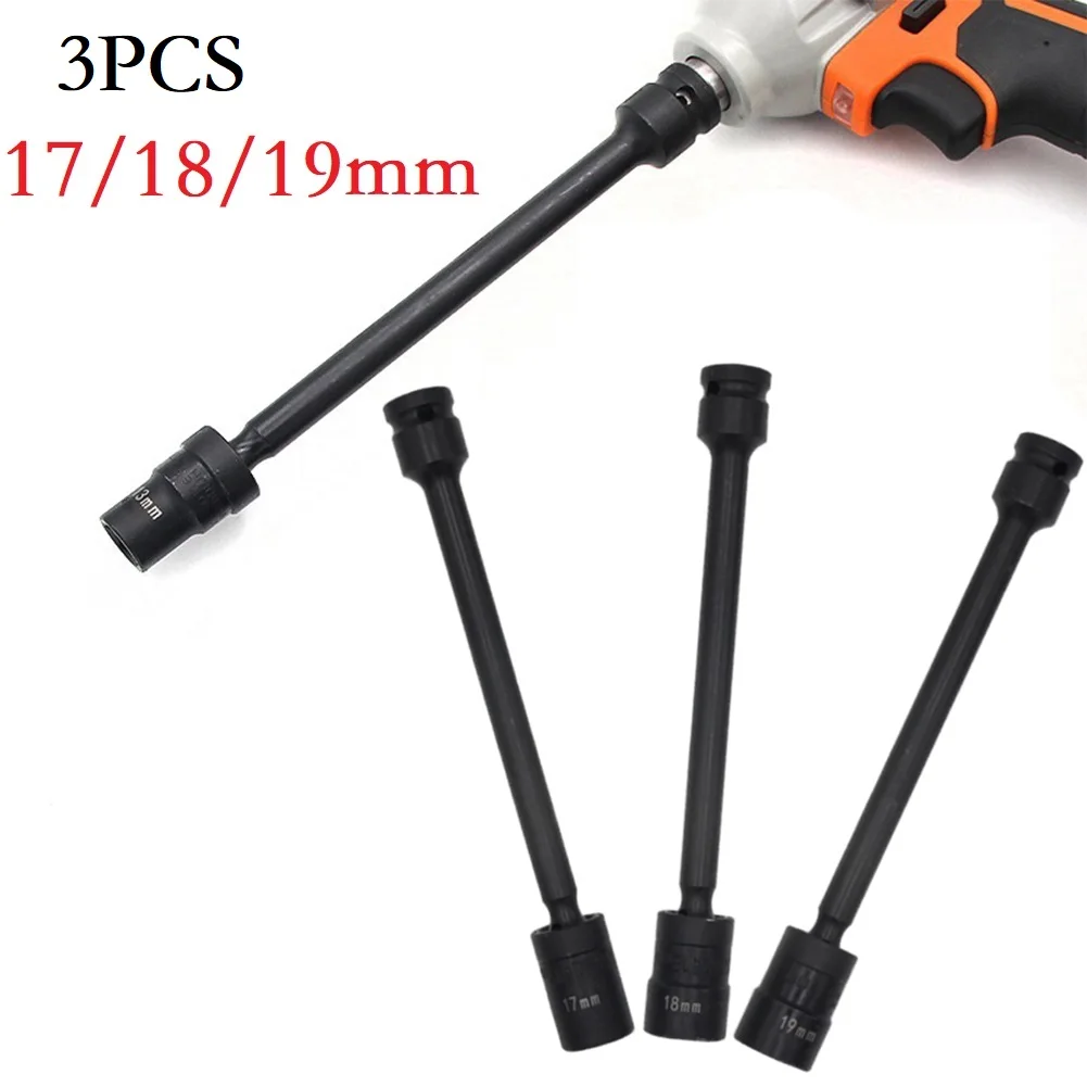3pcs 1/2inch H17-H19 Extra Long Deep Socket Wrench Hex Head Socket Automotive Repair Spanner Extension Bar Electric Wrench
3pcs 1/2inch H17-H19 Extra Long Deep Socket Wrench Hex Head Socket Automotive Repair Spanner Extension Bar Electric Wrench