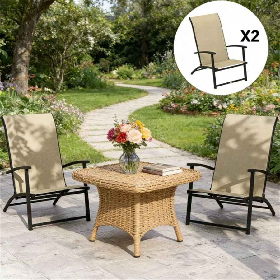 A set of 2 outdoor dining chairs armchair folding chair terrace chair camping chair garden chair beige chair only
A set of 2 outdoor dining chairs armchair folding chair terrace chair camping chair garden chair beige chair only