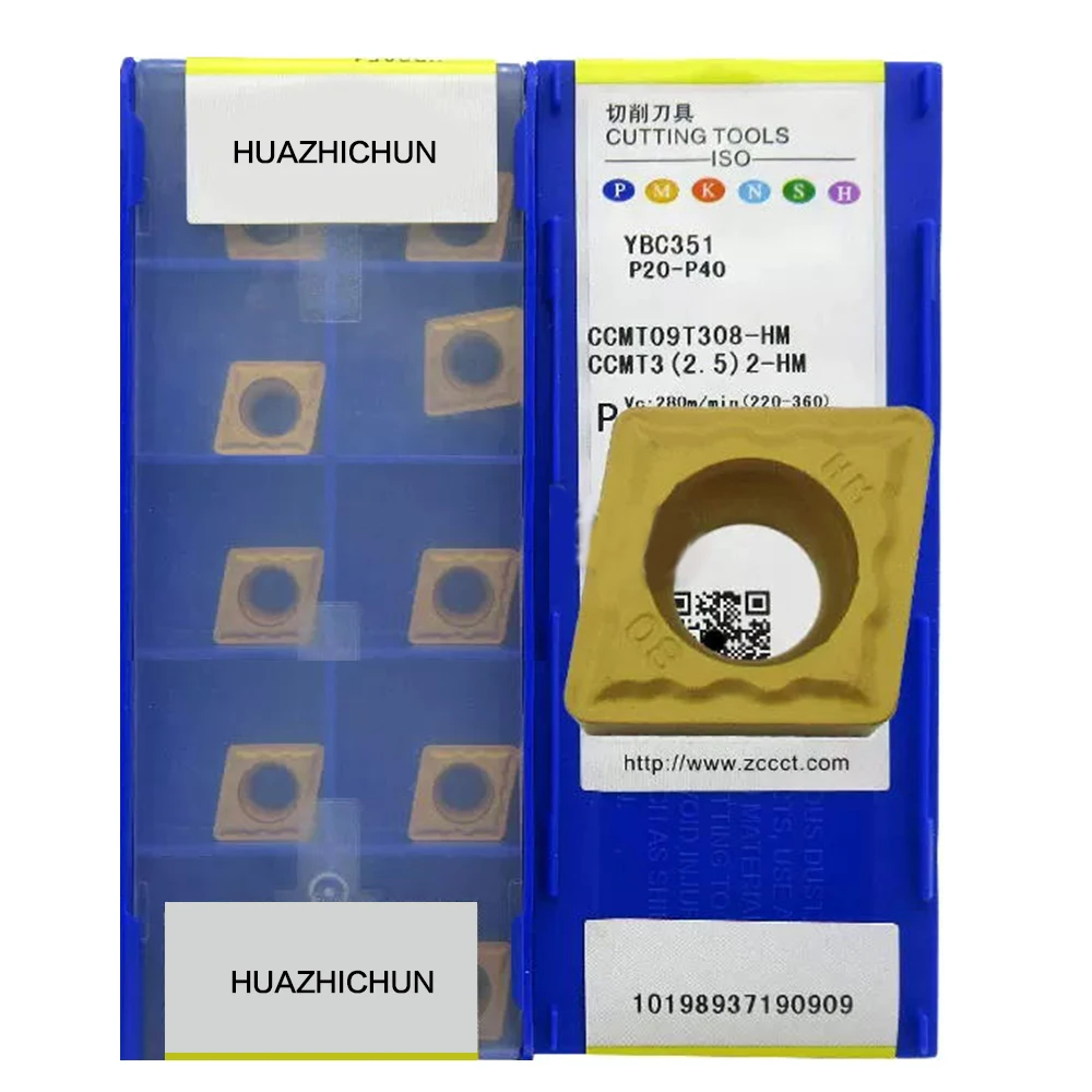 HUAZHICHUN CCMT09T308-HR YBС351, токарный станок с ЧПУ, универсальные Токарные вставки
HUAZHICHUN CCMT09T308-HR YBС351, токарный станок с ЧПУ, универсальные Токарные вставки