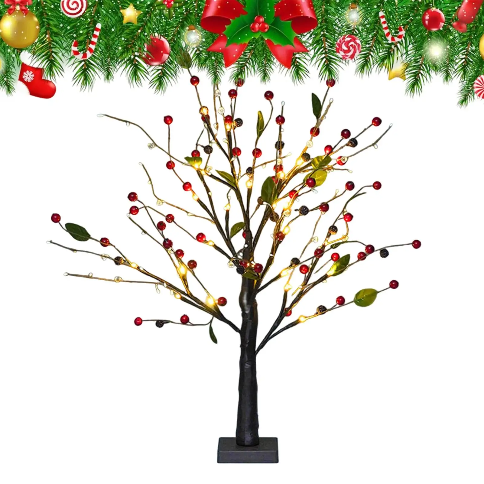 Lighted Red Berry Blossom Tree Light Up Christmas Decoration Festive Tree Table Centerpiece For Apartment Restaurant Event
Lighted Red Berry Blossom Tree Light Up Christmas Decoration Festive Tree Table Centerpiece For Apartment Restaurant Event