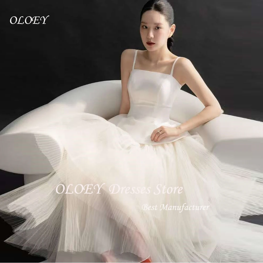 OLOEY Simple White Wedding Dress Korea Photo Shoot Satin Spaghetti Strap Bridal Gown Classic A Line 웨딩드레스 Customised
OLOEY Simple White Wedding Dress Korea Photo Shoot Satin Spaghetti Strap Bridal Gown Classic A Line 웨딩드레스 Customised