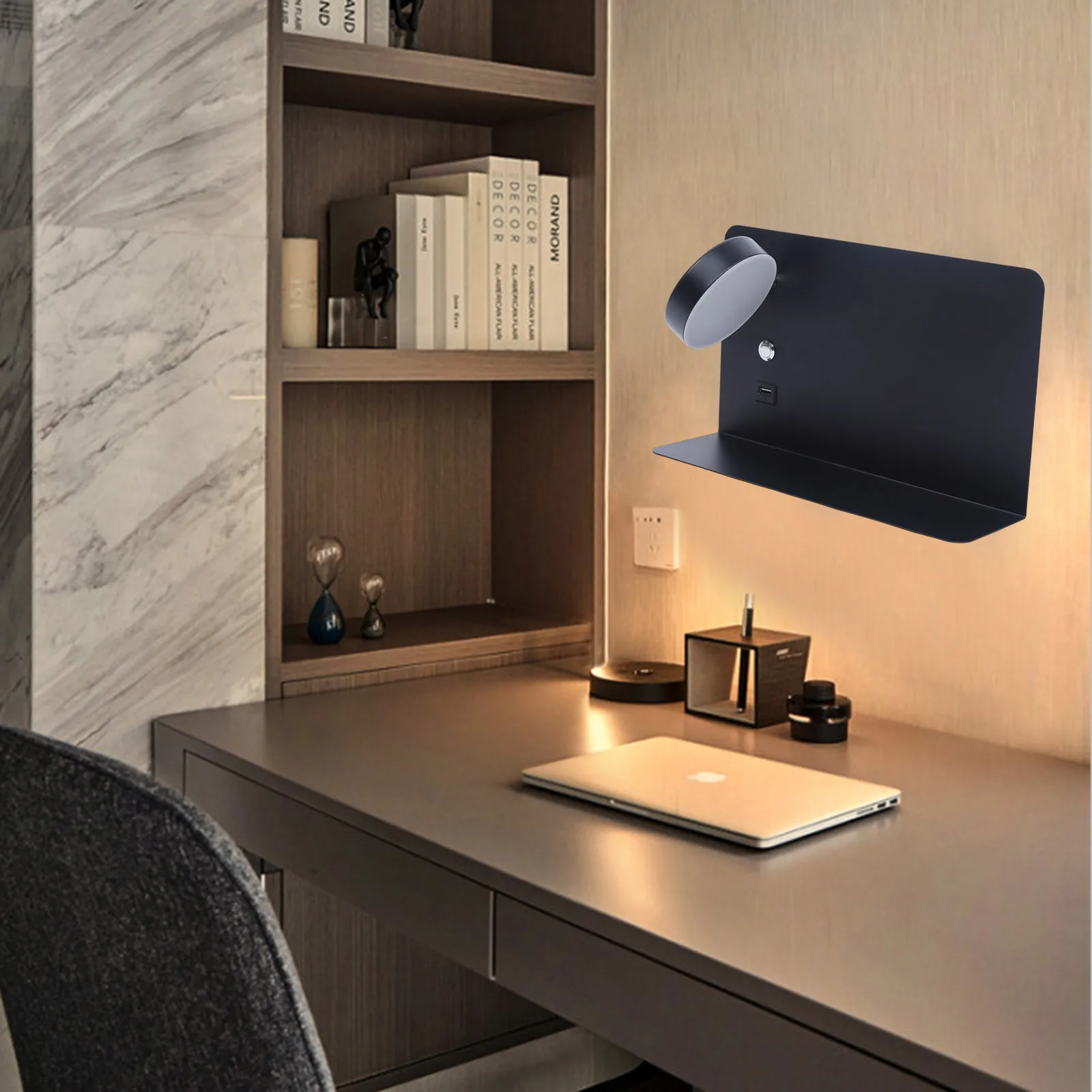 LED Wall Light Bedhead Stand USB Phone Charger Reading Light LED Black Wall Light (Horizontal Left)
LED Wall Light Bedhead Stand USB Phone Charger Reading Light LED Black Wall Light (Horizontal Left)