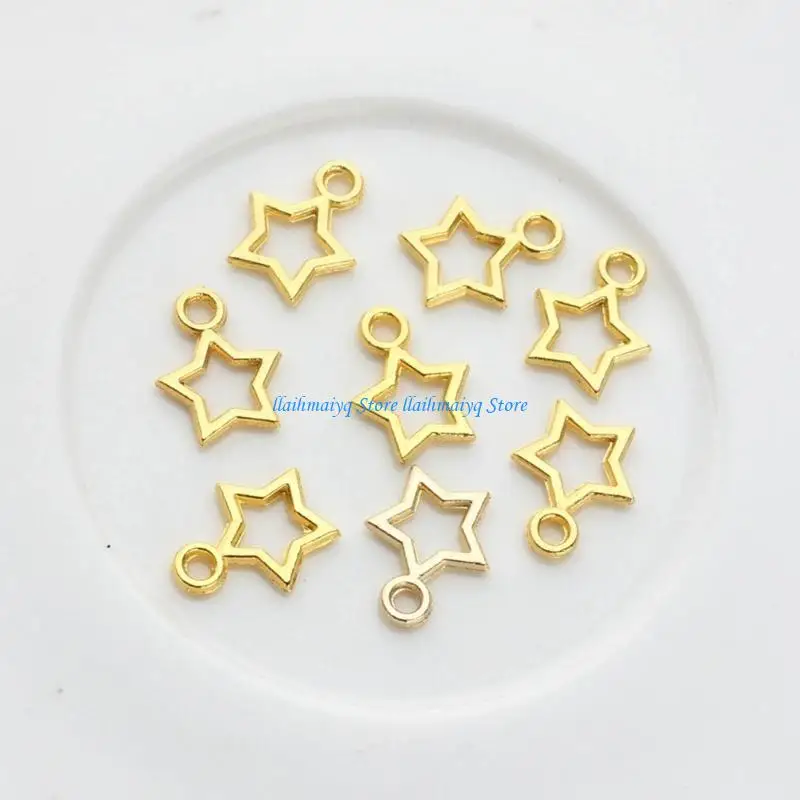 573B Five-Pointed Star Pendants DIY Handmade Bracelet Necklace Earring Clip Materials
573B Five-Pointed Star Pendants DIY Handmade Bracelet Necklace Earring Clip Materials