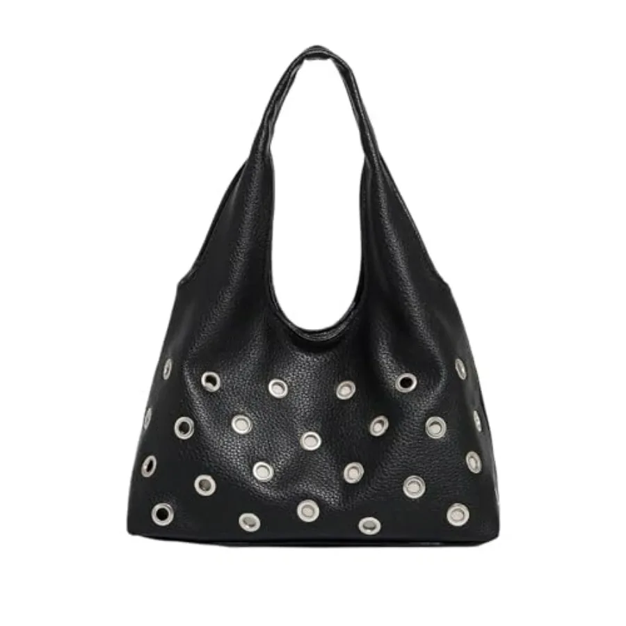 OYOANGLE Women's Rivet Leather Hobo Bag Y2K Double Handle Medium Shoulder Bags Punk Handbags
OYOANGLE Women's Rivet Leather Hobo Bag Y2K Double Handle Medium Shoulder Bags Punk Handbags